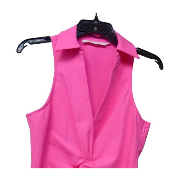 ASTR The Label Twist Front Sleeveless Top, Pink, S - Picture 4 of 9